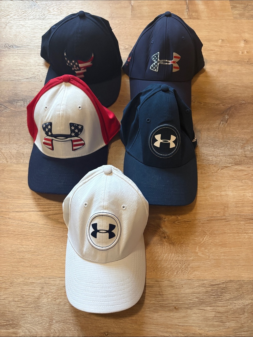 Bundle 5 Men’s Under Armour Baseball Cap Hats